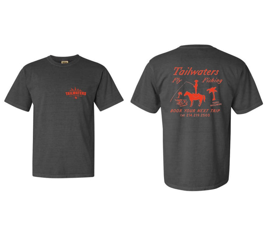 Tailwaters Fly Fishing Cowboy Angler Short Sleeve T-Shirt