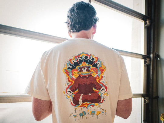 Yakoda Supply Trippy Grizzly Holographic Sticker, view 4