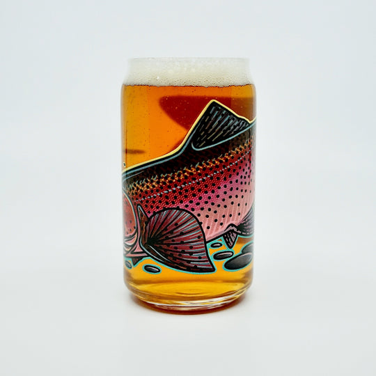 Casey Underwood Rainbow Trout Beer Glass, view 5
