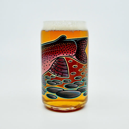 Casey Underwood Rainbow Trout Beer Glass, view 6