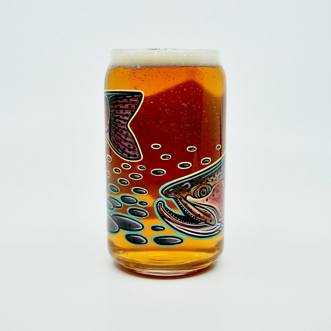 Casey Underwood Rainbow Trout Beer Glass, view 7