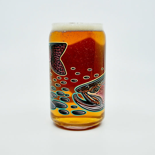 Casey Underwood Rainbow Trout Beer Glass, view 7