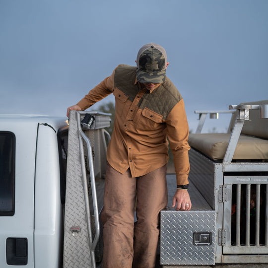 Poncho The Ditch Chicken Long Sleeve Shirt, view 3