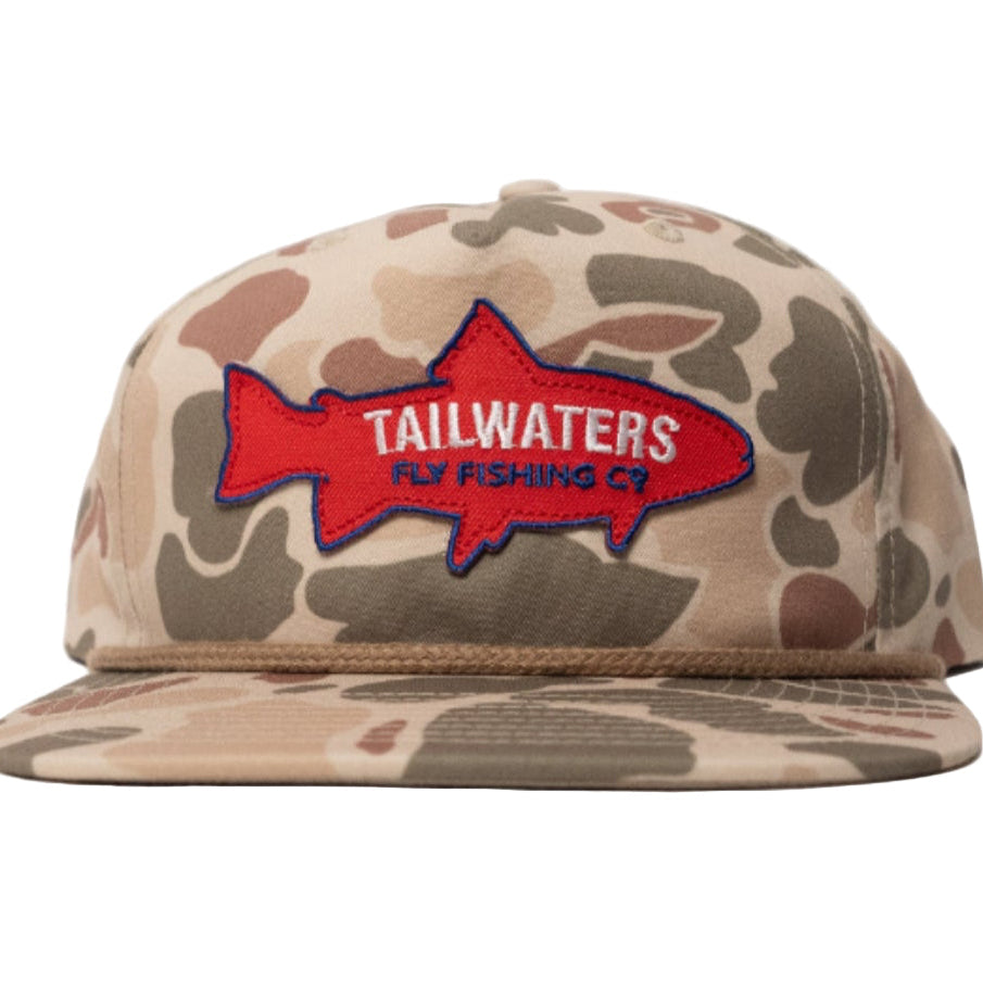 Tailwaters Fly Fishing Trout Fish Patch Hat | Tailwaters Fly Fishing