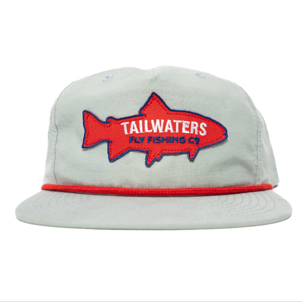 Tailwaters Fly Fishing Trout Fish Patch Hat, view 5