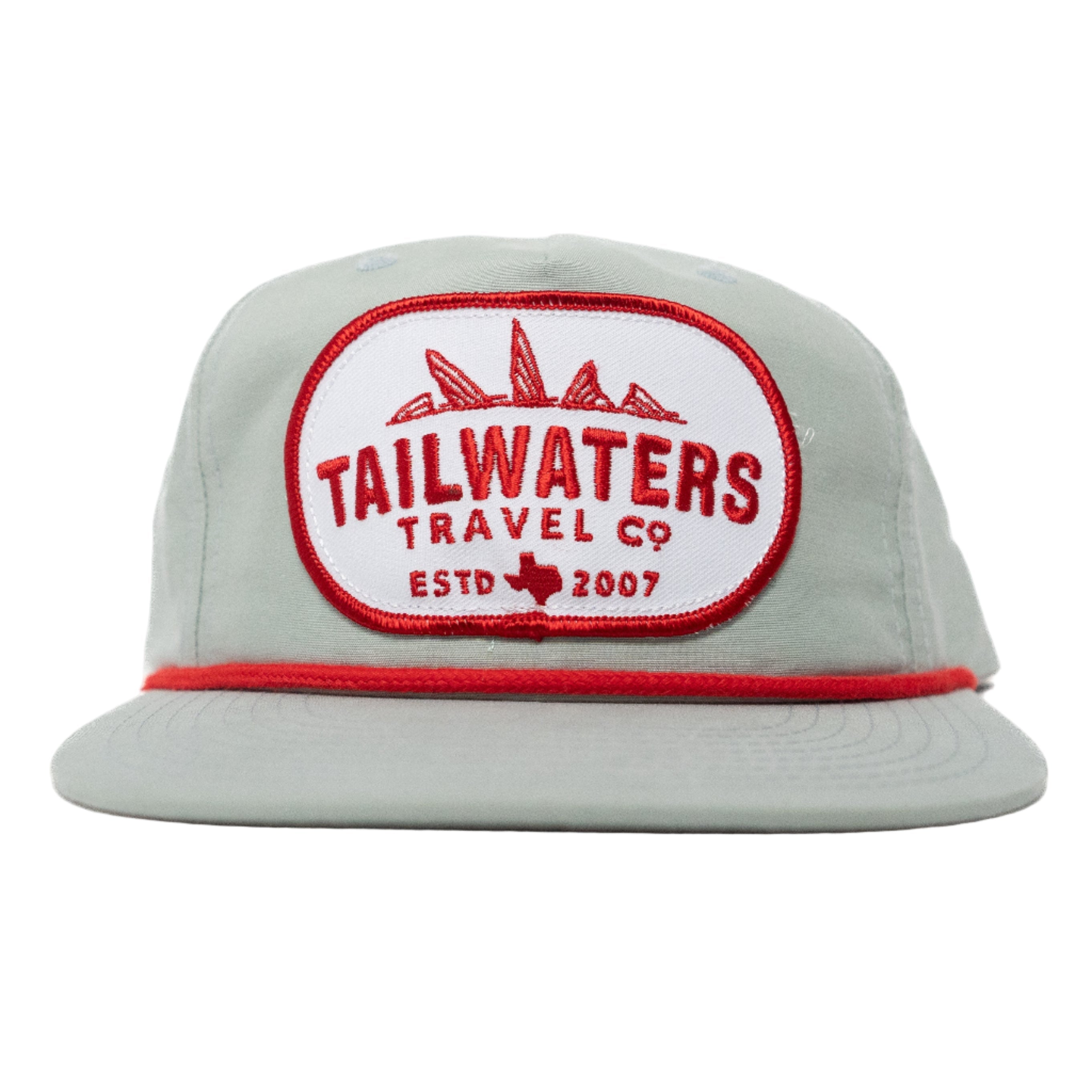 Tailwaters Fly Fishing Red Travel Patch Roper Hat | Tailwaters Fly Fishing