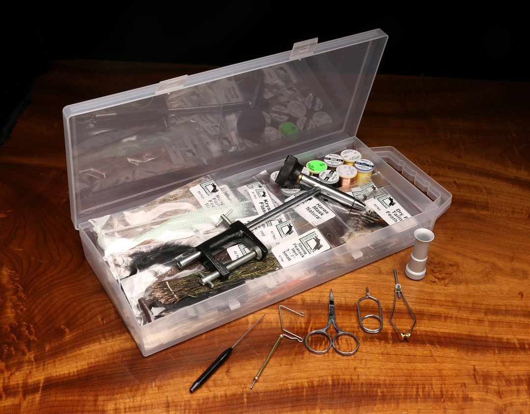 Hareline Hareline Fly Tying Material Kit With Economy Tools and Vise | Tailwaters Fly Fishing