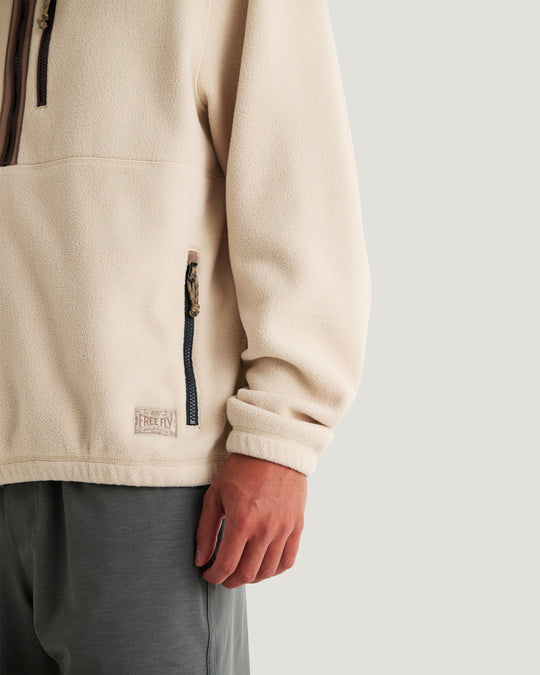 Free Fly Men's Ashridge Fleece Half Zip, view 6