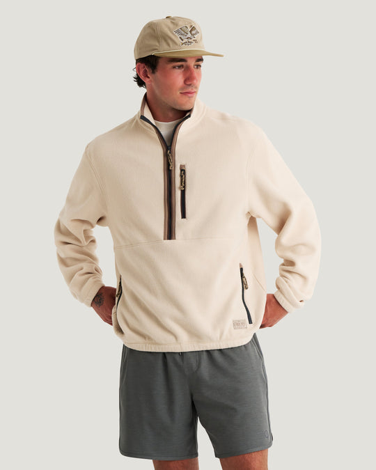 Free Fly Men's Ashridge Fleece Half Zip, view 3