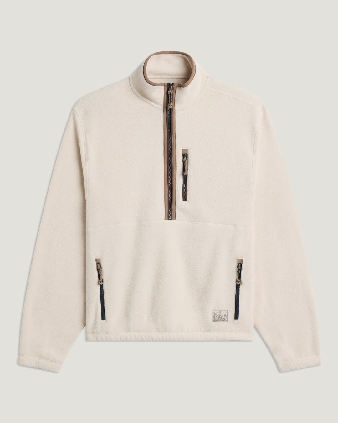 Free Fly Men's Ashridge Fleece Half Zip, French Oak