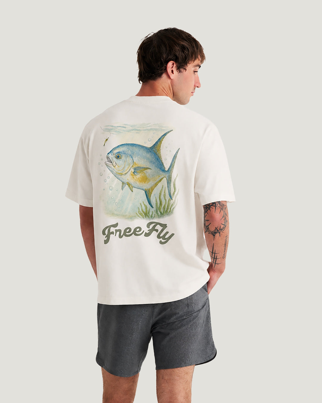 Free Fly Rough Back Relaxed Tee, view 3