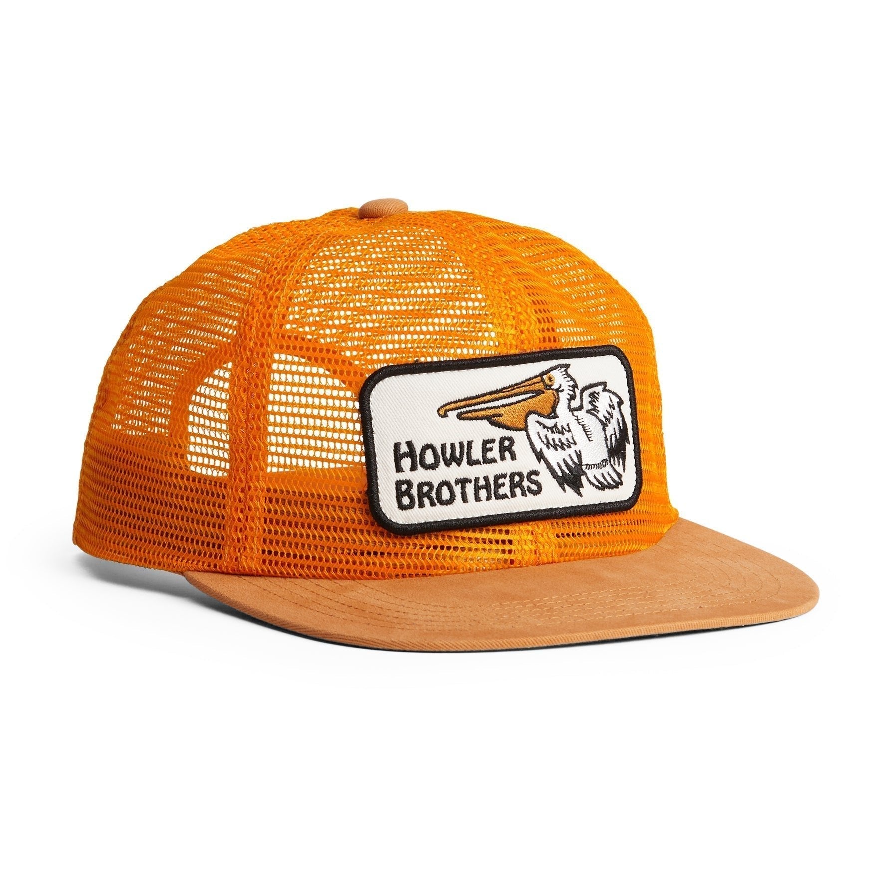 Howler Brothers Unstructured Snapback Hats  - Pelican Badge : Pumpkin - SALE | Tailwaters Fly Fishing