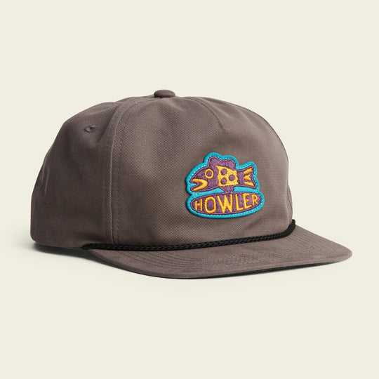 Howler Brothers Unstructured Snapback Hats  - Something Fishy : Graphite
