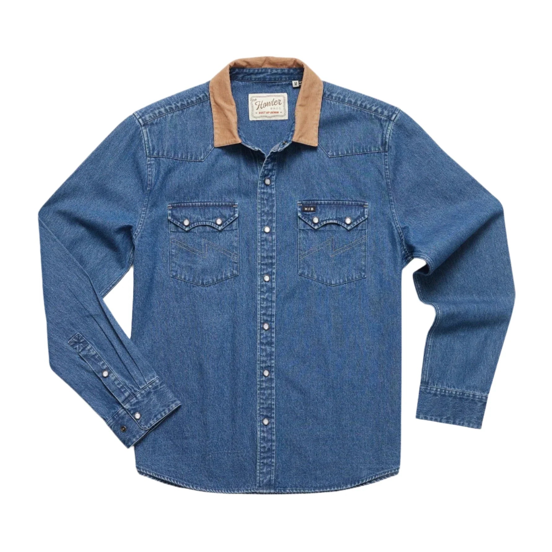 Howler Brothers Dust Up Denim Snapshirt - SALE