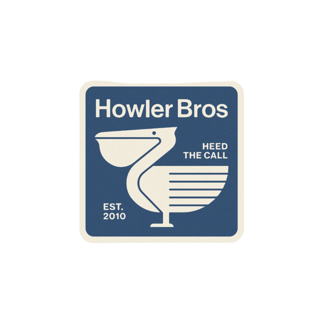 Howler Brothers Pelican Postage Sticker | Tailwaters Fly Fishing