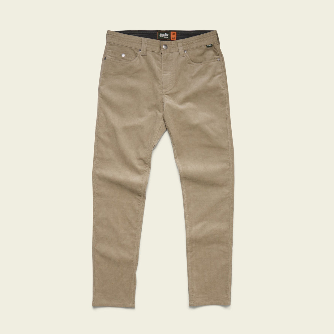 Howler Brothers Frontside 5-Pocket Corduroy Pants, Putty, front view