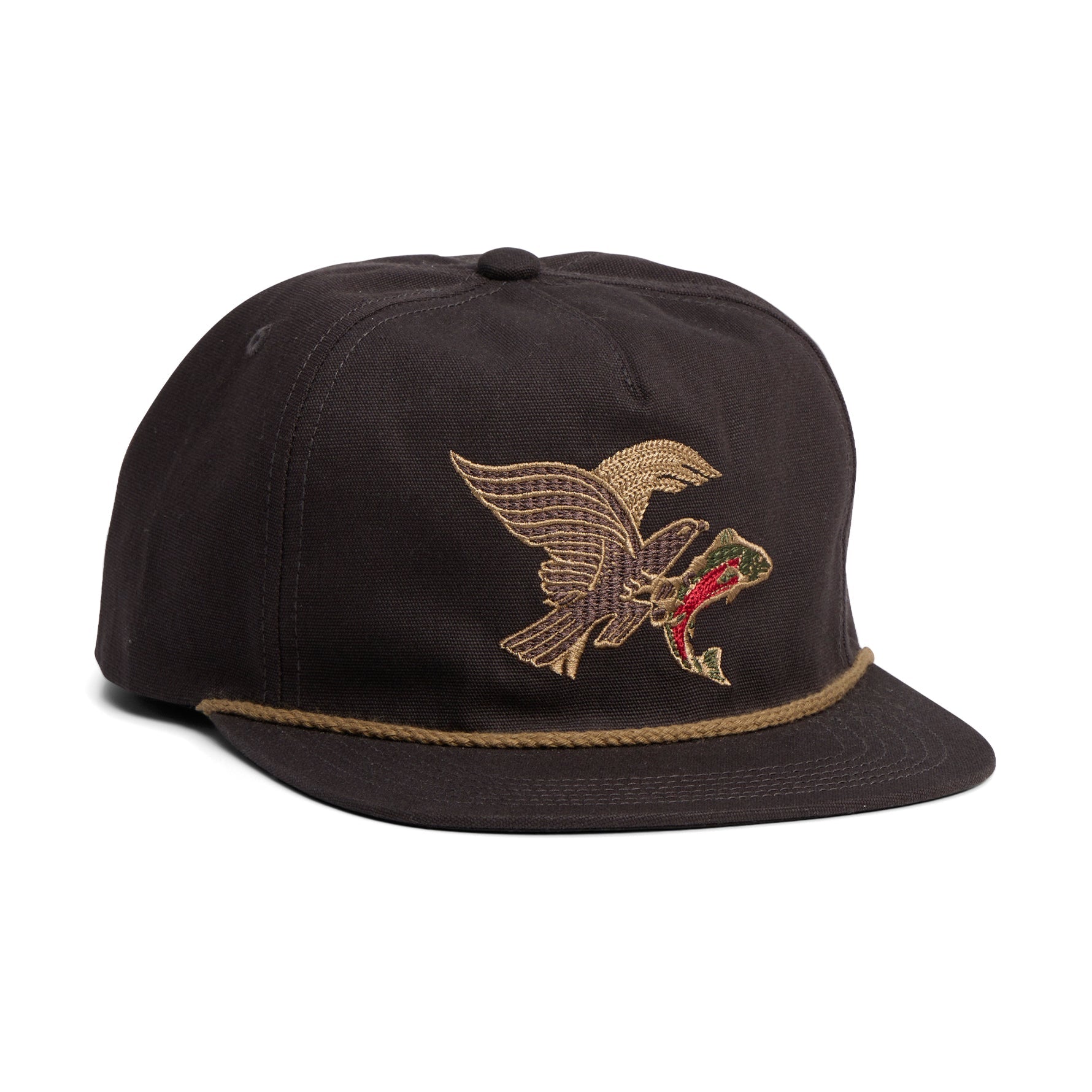 Howler Brothers Unstructured Snapback: Osprey Prey : Black Twill | Tailwaters Fly Fishing
