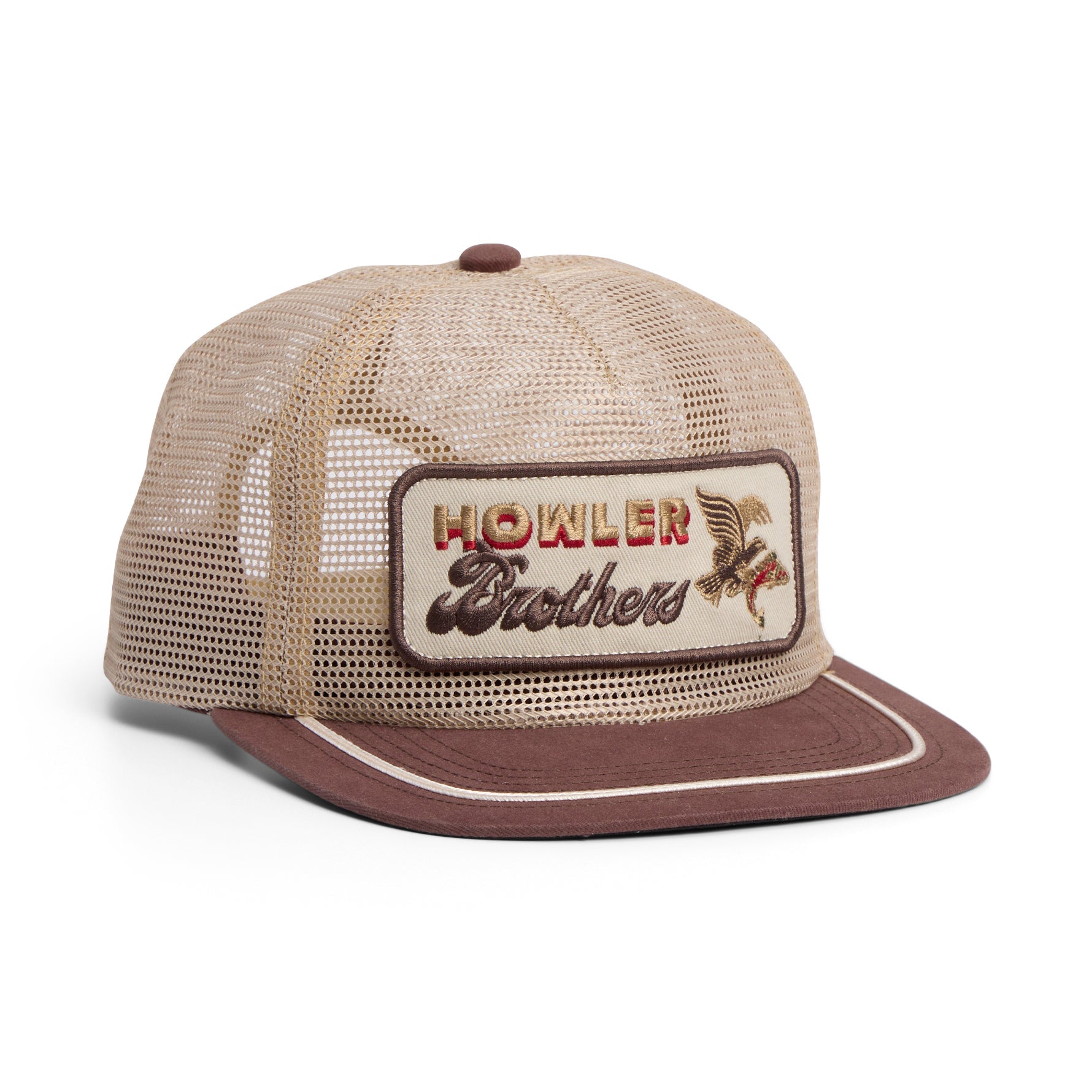 Howler Brothers Unstructured Snapback: Feedstore : Osprey Prey : Khaki / Brown | Tailwaters Fly Fishing