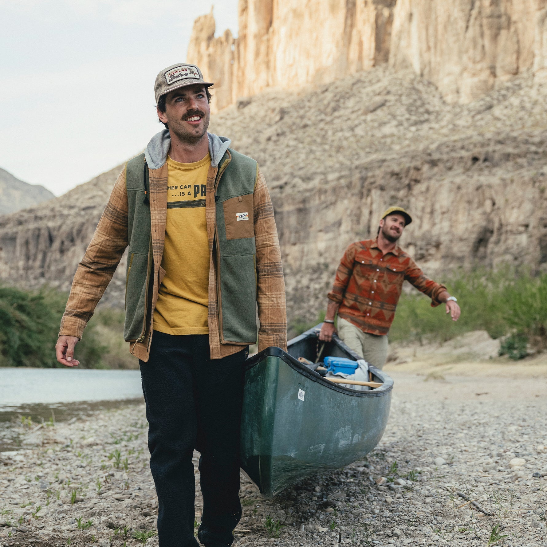 Howler Brothers Unstructured Snapback: Feedstore : Osprey Prey : Khaki / Brown | Tailwaters Fly Fishing