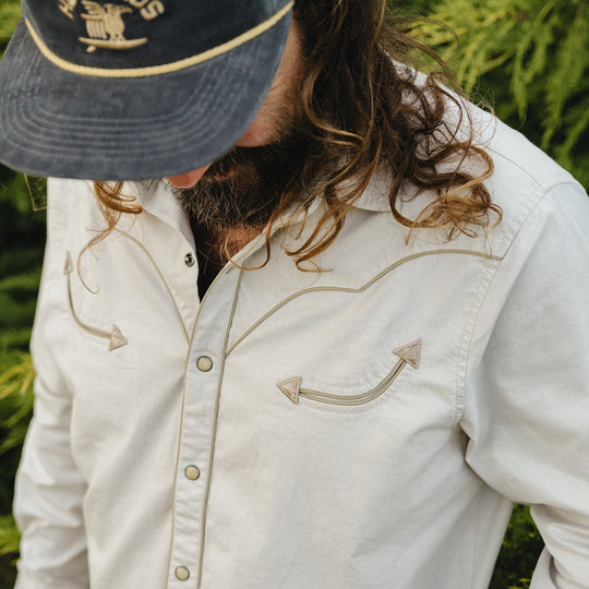 Howler Brothers Broncbuster Longsleeve Snapshirt, Prairie Dust