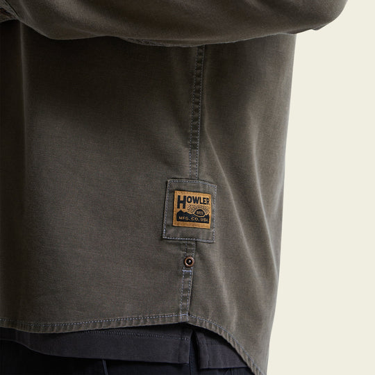 Howler Brothers HB Trade Shirt, Anthracite, detail