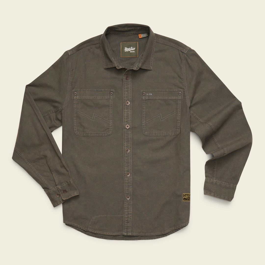 Howler Brothers HB Trade Shirt, Anthracite, front view, view 2
