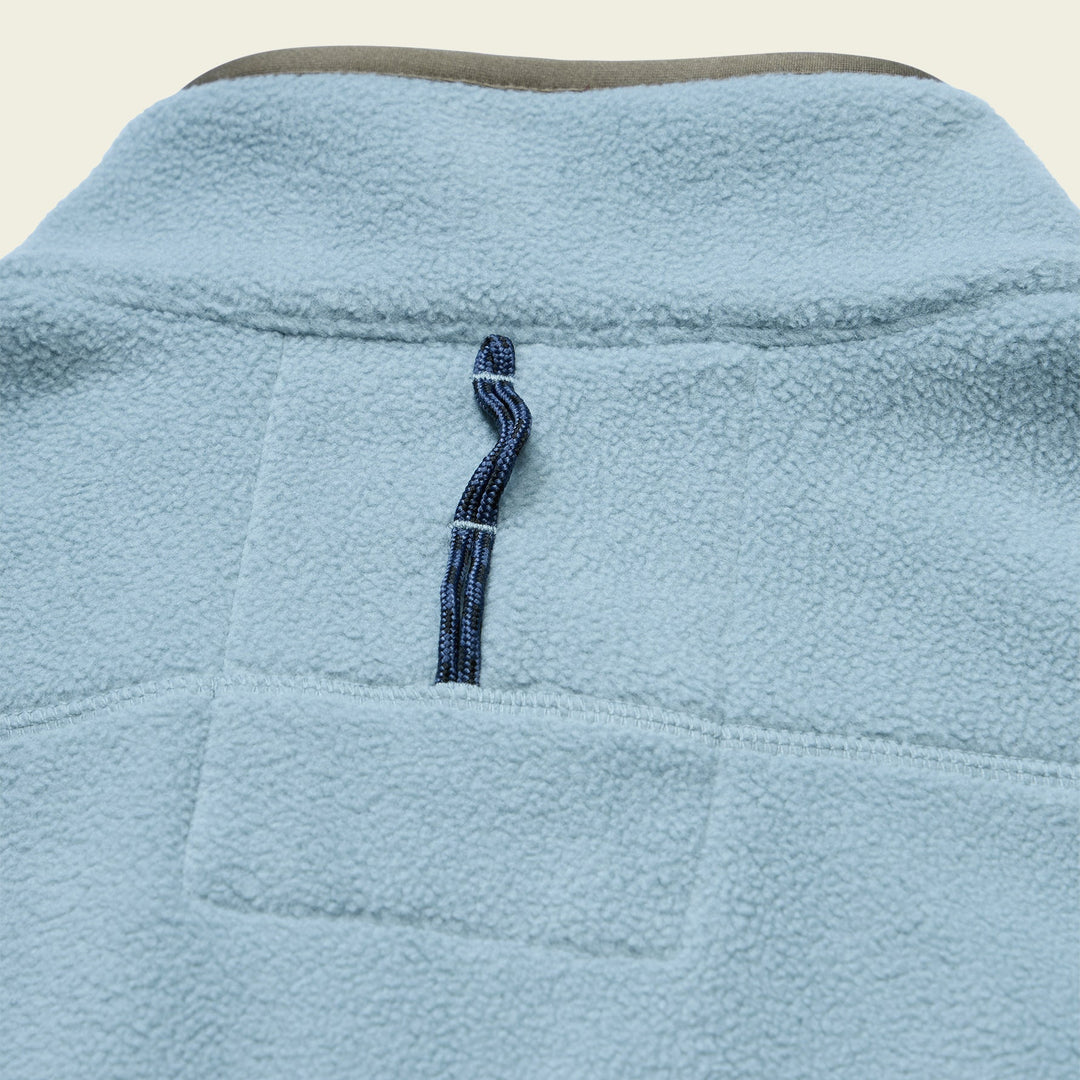 Howler Brothers Free Range Fleece Pullover, Iron Blue, detail, view 2