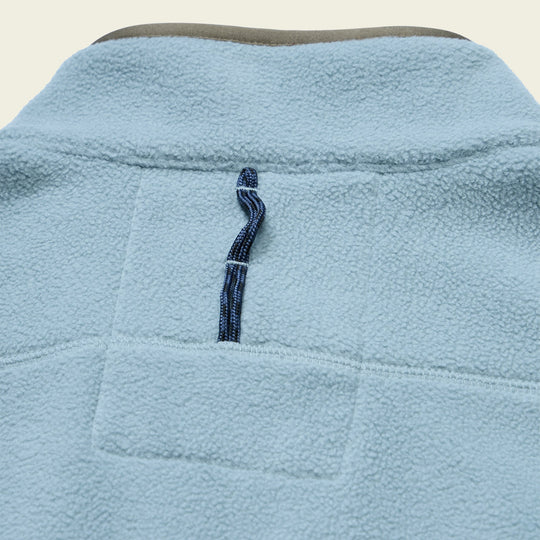 Howler Brothers Free Range Fleece Pullover, Iron Blue, detail, view 2