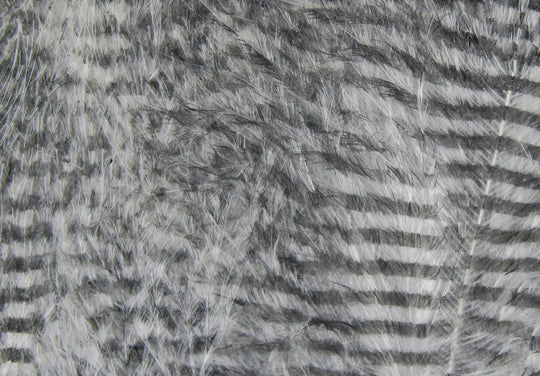 Hareline Fine Black Barred Marabou Feathers