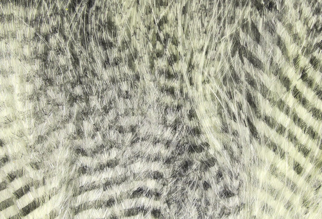 Hareline Fine Black Barred Marabou Feathers