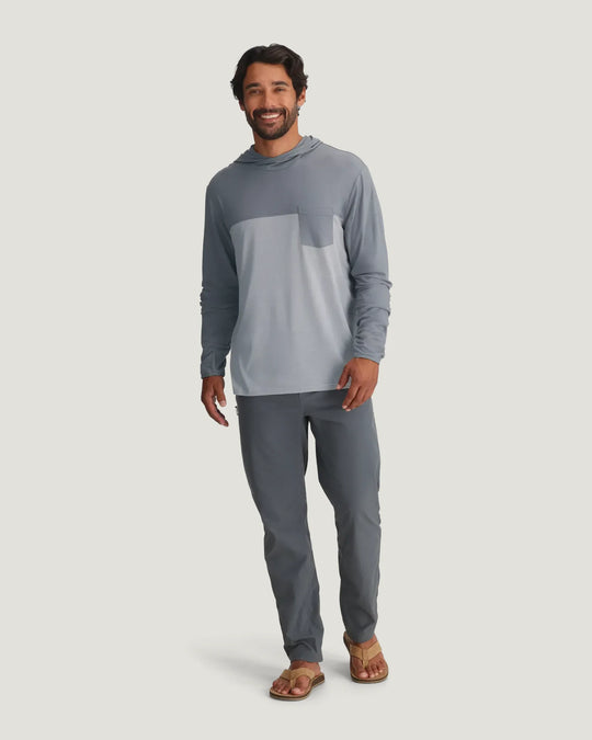Free Fly Men's Bamboo Hybrid Hoodie, view 5