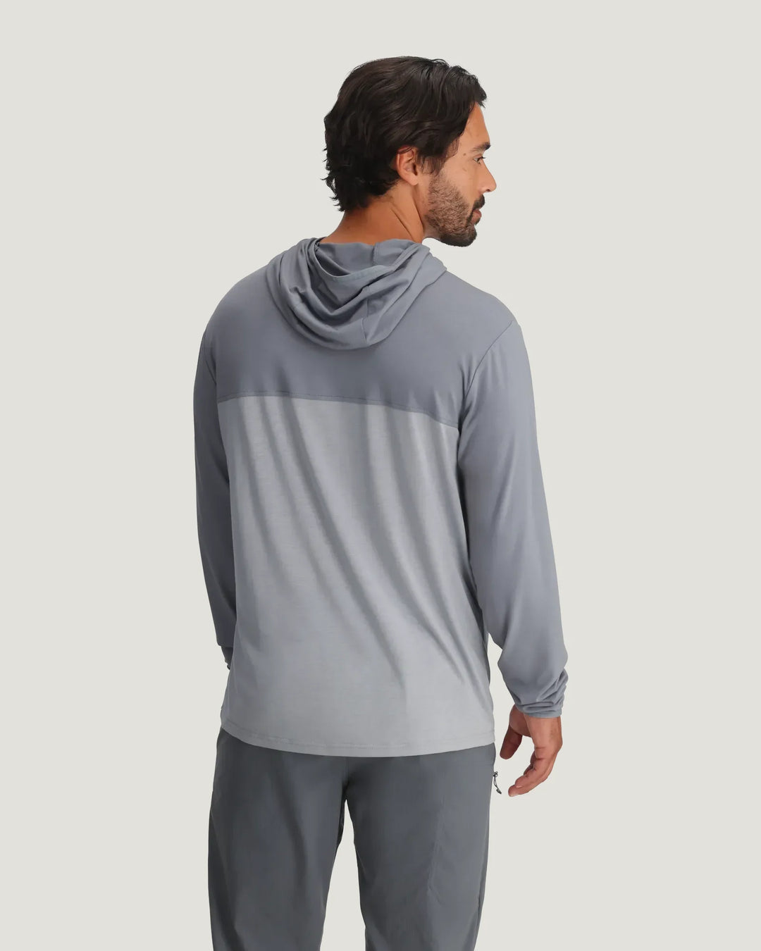 Free Fly Men's Bamboo Hybrid Hoodie, view 4