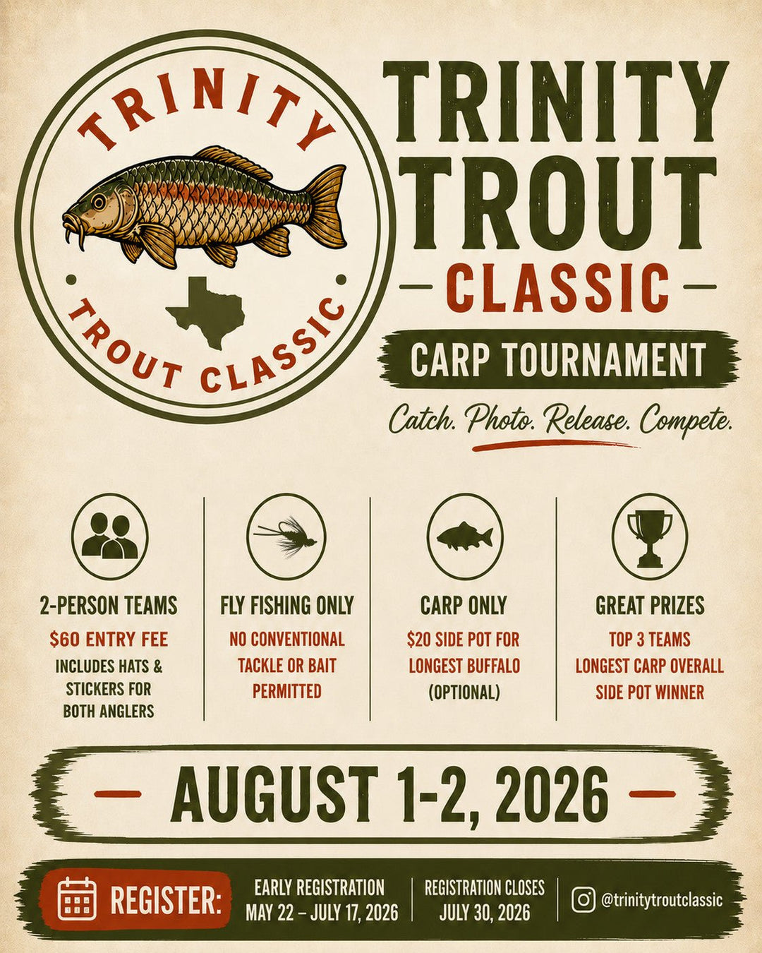 Trinity Trout Classic Entry | Tailwaters Fly Fishing