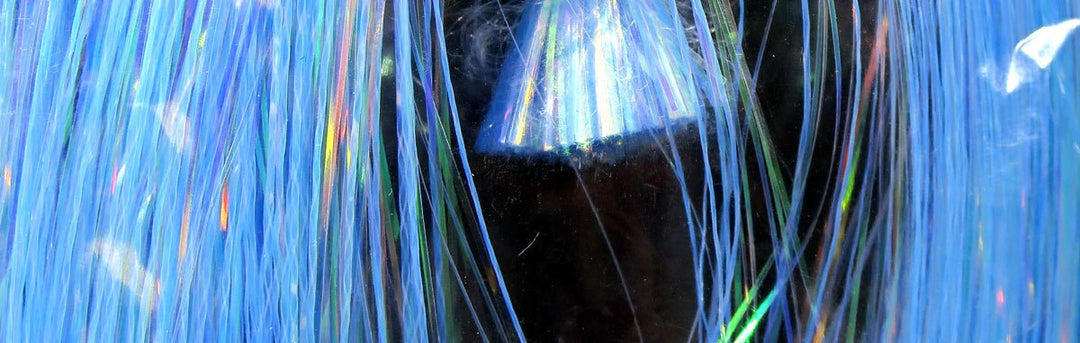 Hareline Pearl A Glow Flashabou | Tailwaters Fly Fishing