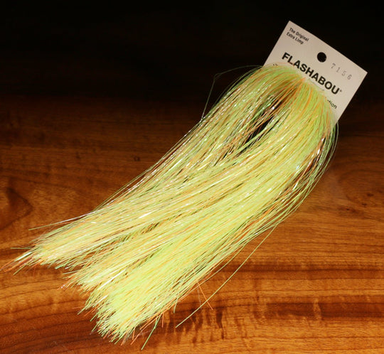 Hareline Pearl A Glow Flashabou | Tailwaters Fly Fishing
