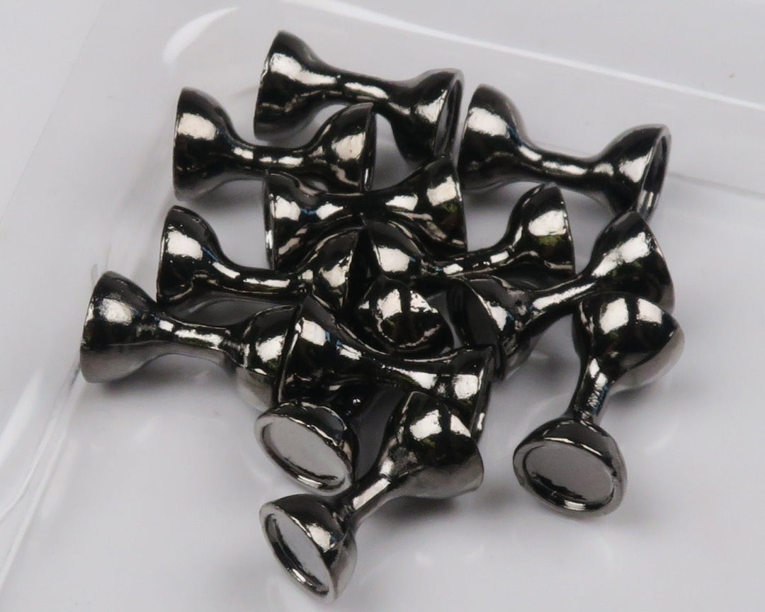 Hareline Flat-End Tungsten Hour Glass Eyes 12 Pack | Tailwaters Fly Fishing