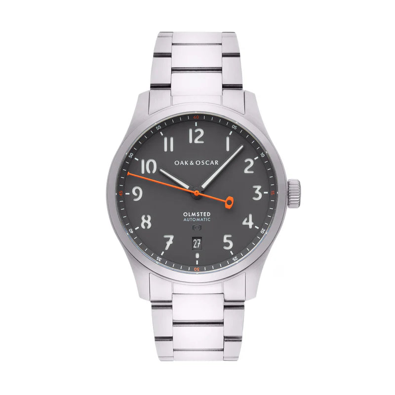 Oak & Oscar The Olmstead 38 - Grey Dial | Tailwaters Fly Fishing