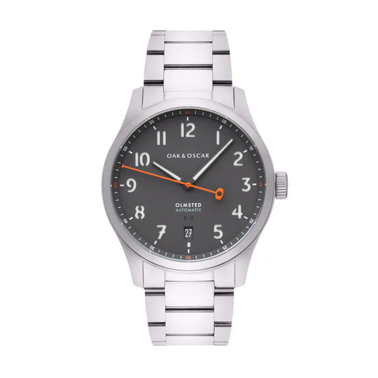 Oak & Oscar The Olmstead 38 - Grey Dial | Tailwaters Fly Fishing