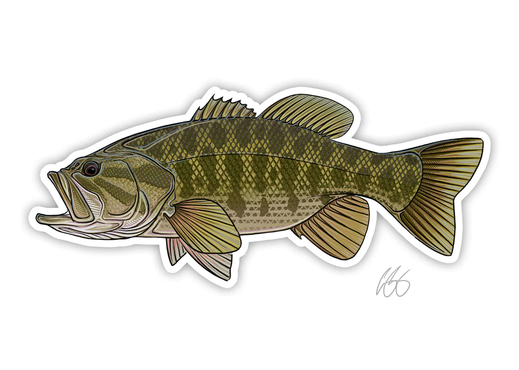 Casey Underwood Guadalupe Bass Decal | Tailwaters Fly Fishing