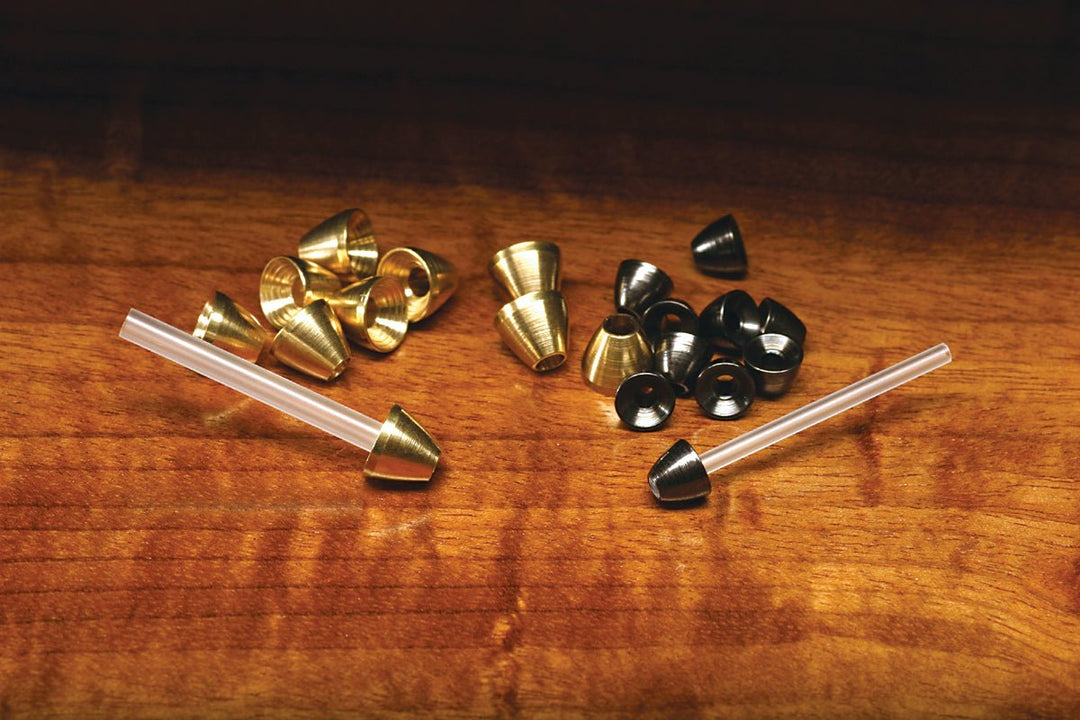 Hareline HMH Brass Coneheads For Large Diameter Tubes 10 Pack Large