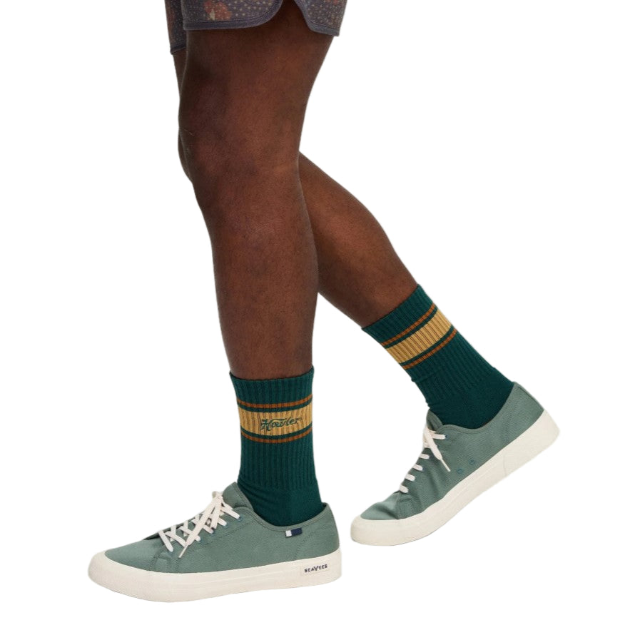 Howler Brothers Socks : Howler Script : Jungle Green | Tailwaters Fly Fishing