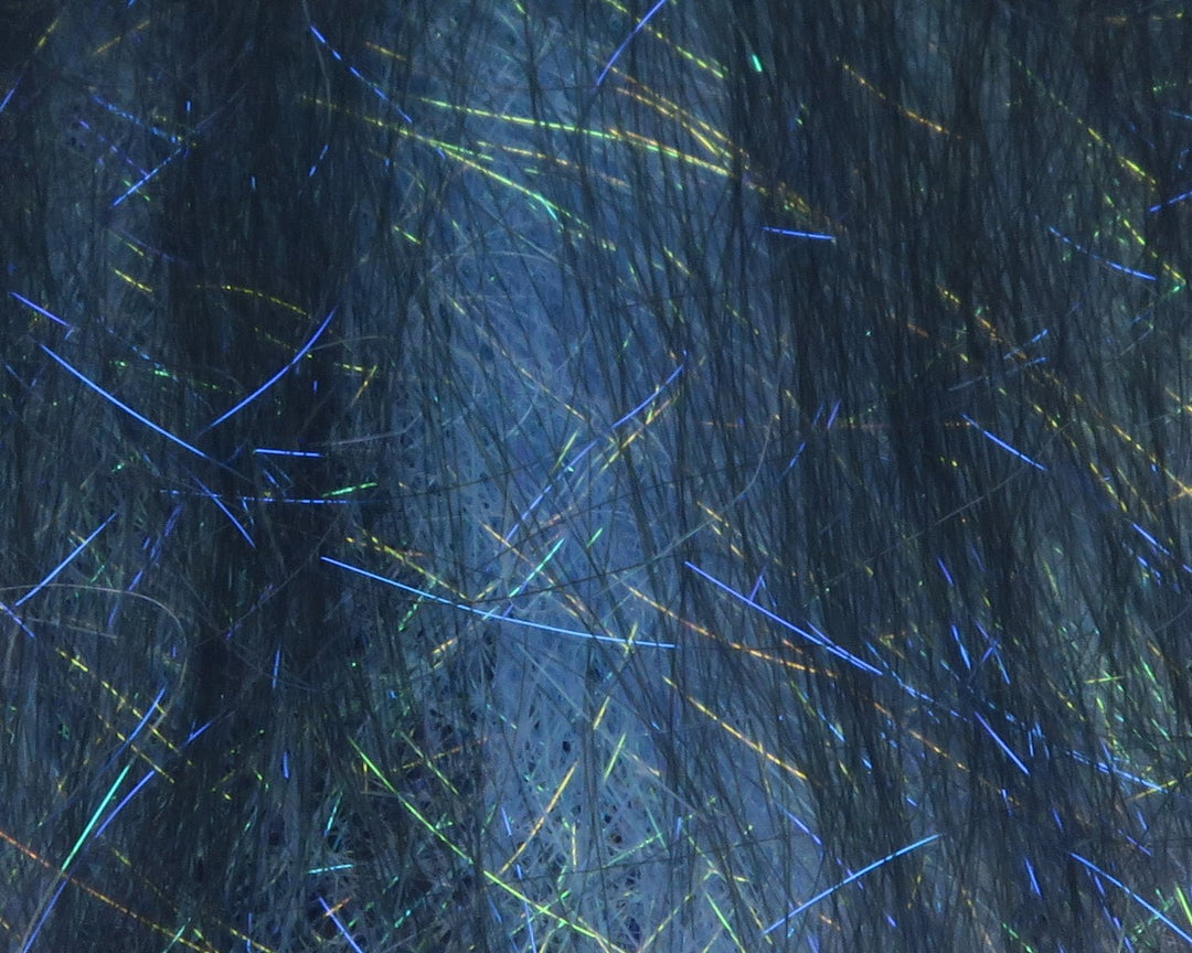 Hareline Ice Dub Minnow Back Shimmer Fringe | Tailwaters Fly Fishing