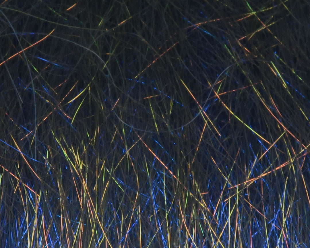 Hareline Ice Dub Minnow Back Shimmer Fringe | Tailwaters Fly Fishing