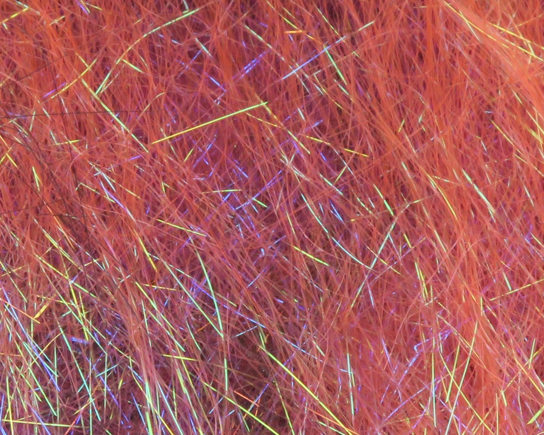 Hareline Ice Dub Minnow Back Shimmer Fringe