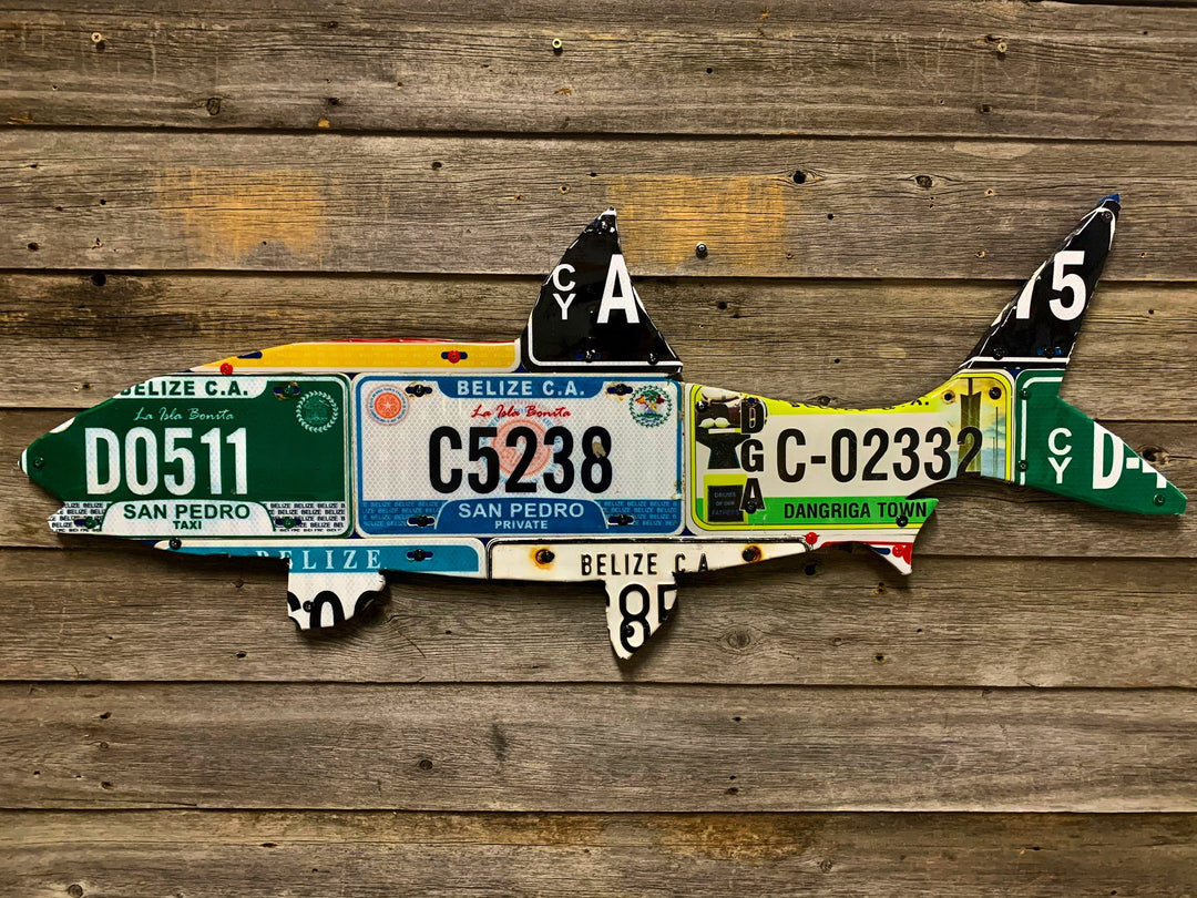 Belize Grand Slam License Plate Art Bundle (Permit/Tarpon/Bonefish) | Tailwaters Fly Fishing