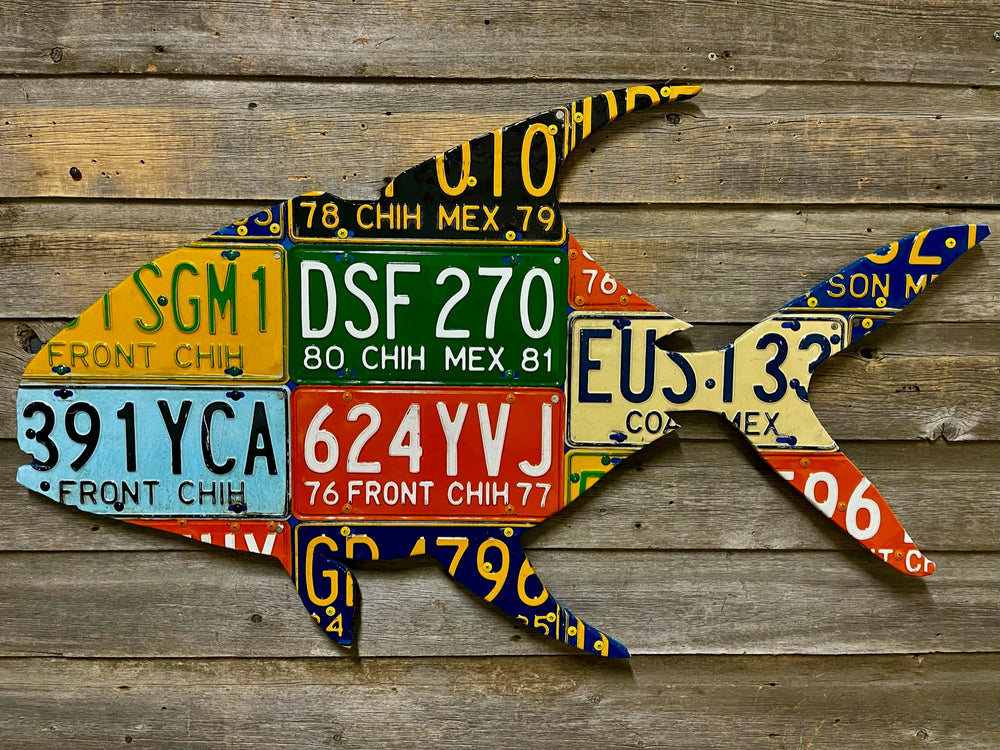 Mexico Permit License Plate Art | Tailwaters Fly Fishing
