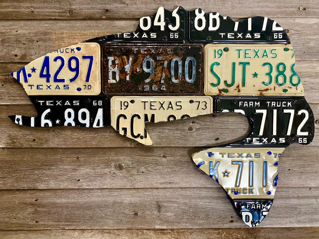 Texas Largemouth Bass License Plate Art | Tailwaters Fly Fishing