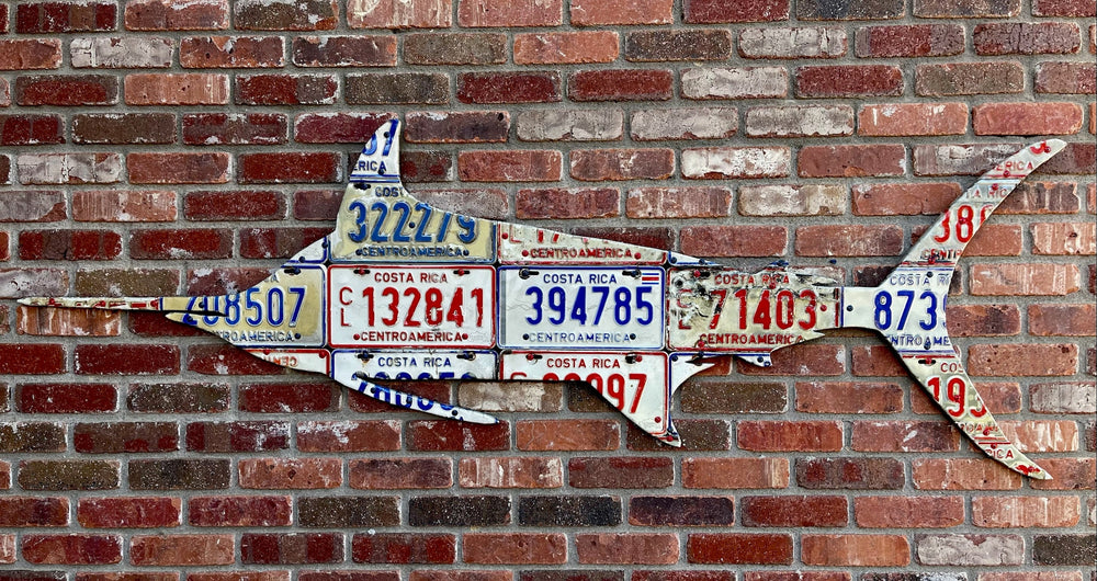 Costa Rica Marlin License Plate Art | Tailwaters Fly Fishing