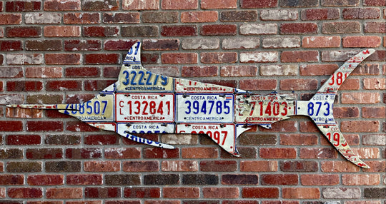 Costa Rica Marlin License Plate Art | Tailwaters Fly Fishing