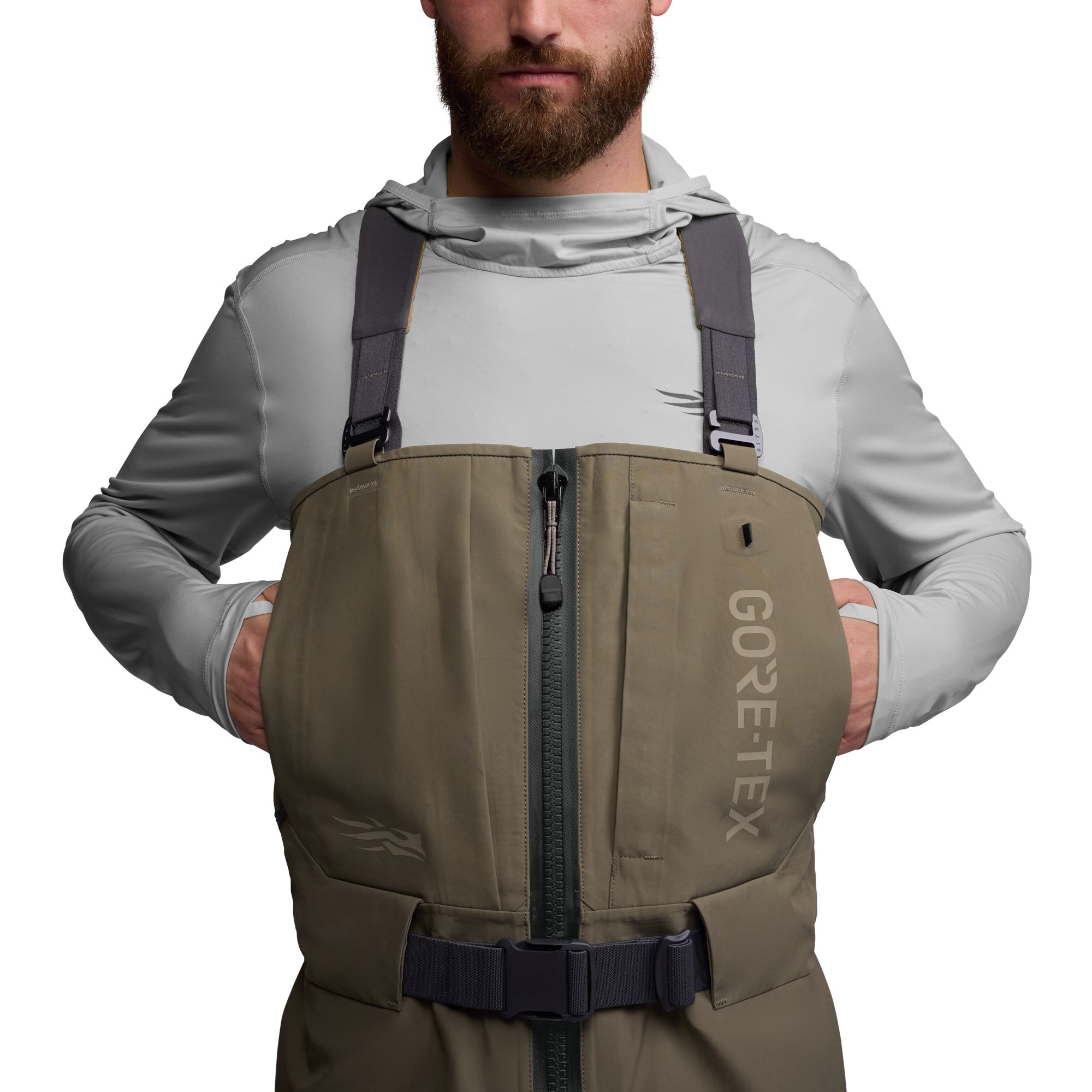 Sitka CrossCurrent Zip GTX Stockingfoot Wader | Tailwaters Fly Fishing